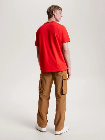 Módní Small Monogram triko, Červená barva, 2023