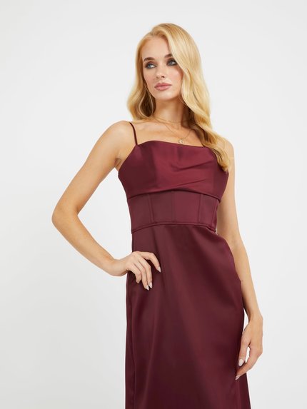 Módní Sara šaty, Červená barva, 2023