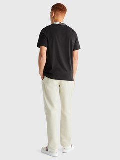 Luxusní Laurel Tipped triko, Černá barva, M, L, XL