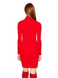 Luxusní Cuba šaty, Červená barva, XS, S, M