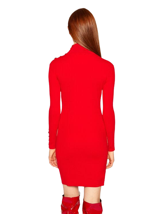 Luxusní Cuba šaty, Červená barva, XS, S, M