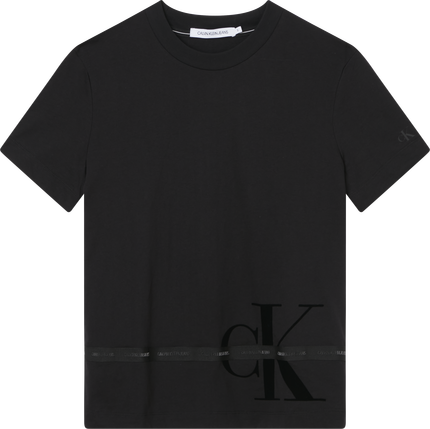 Calvin Klein Jeans, Černá barva Logo tape tričko