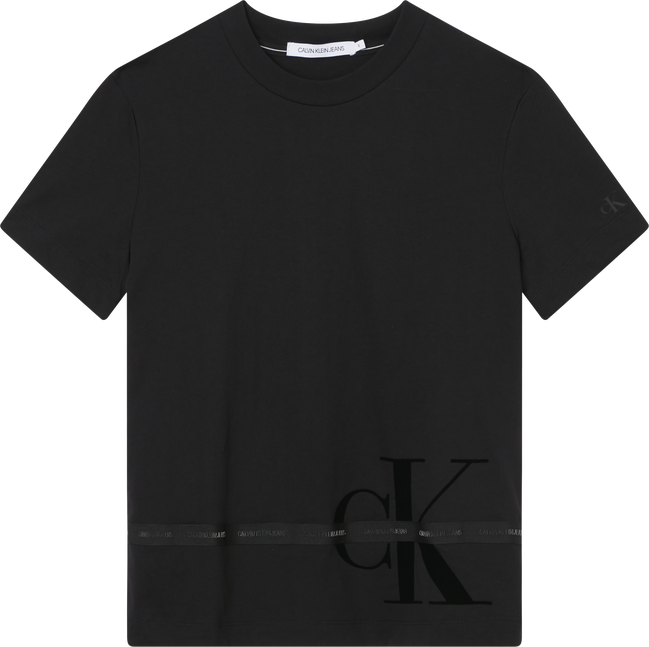 Calvin Klein Jeans, Černá barva Logo tape tričko