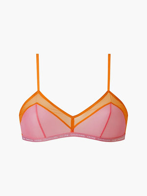 Calvin Klein Underwear – Pride podprsenka, Oranžová, Růžová barva