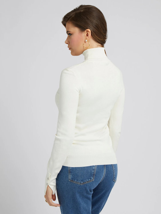 Luxusní Paule svetr, Krémová barva, XS, S, M, L