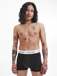Calvin Klein Underwear, Černá, Růžová barva Cotton Stretch boxery 5ks