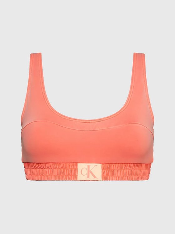 Calvin Klein Swimwear – CK Authentic plavky - Horní díl, Oranžová barva