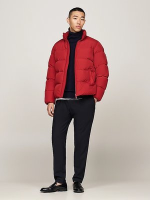Down Puffer bunda – Tommy Hilfiger, Červená barva Muži