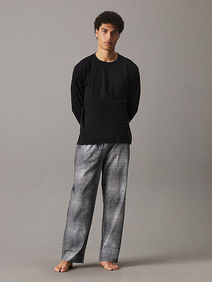 Calvin Klein Underwear – CK pyžamo set, Černá barva