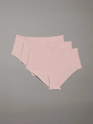 Calvin Klein Underwear – Invisibles Micro hipstery 3ks, Béžová, Krémová, Růžová barva