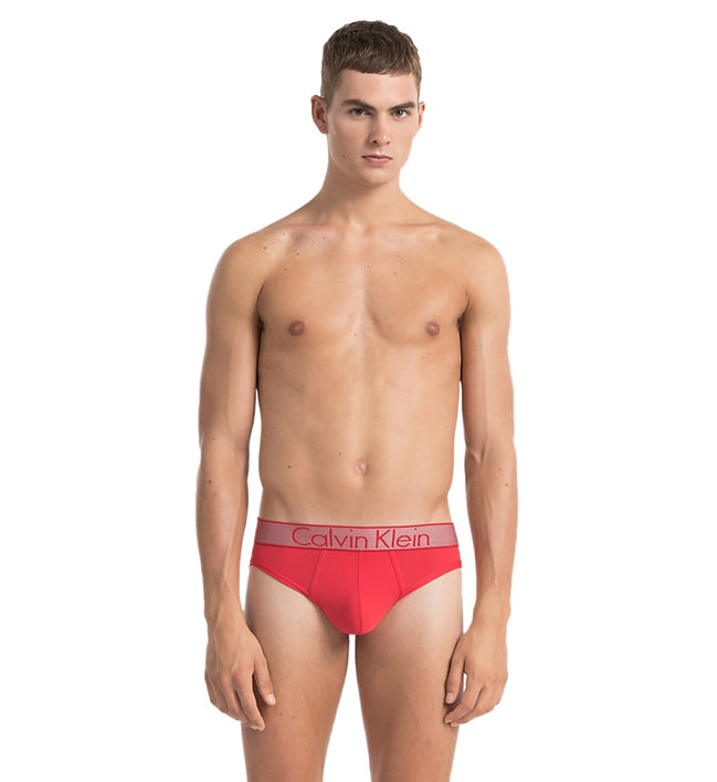 Calvin Klein Underwear – Slipy, Červená barva