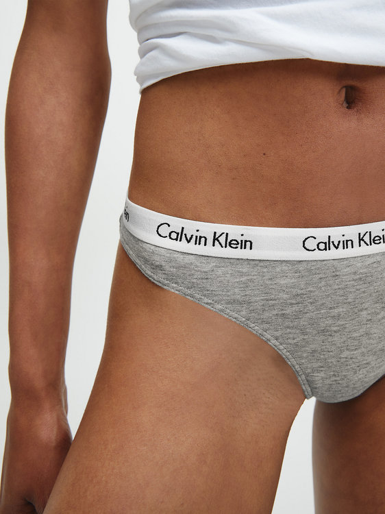 Módní Carousel tanga, Šedá barva, BASIC