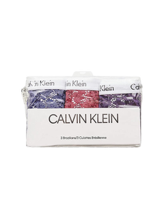 Calvin Klein Underwear – Carousel brazilky 3ks, Červená, Fialová, Modrá barva