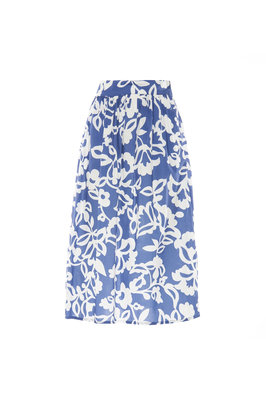 Gess sukně – Nenette, Bílá, Modrá barva Ženy