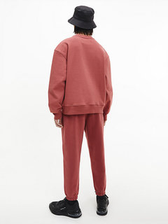 Módní Shrunken badge mikina, Červená barva, 2022