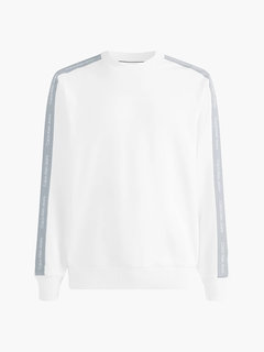 Calvin Klein Jeans, Bílá barva Contrast tape mikina