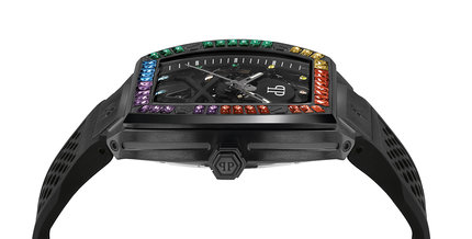 Módní PWBAA0621-IP BLACK with stones on top ring HODINKY, 2022