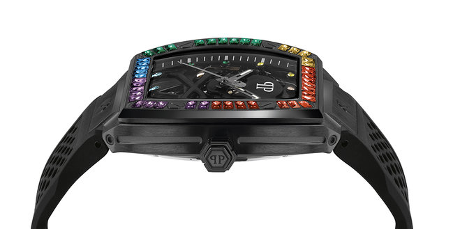 Módní PWBAA0621-IP BLACK with stones on top ring HODINKY, 2022