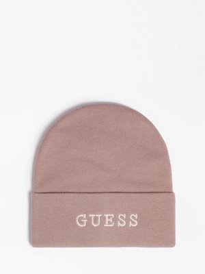 Guess – Logo beanie, Růžová barva