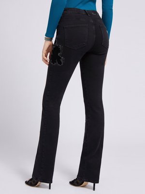 Sexy Straight jeany – GUESS, Černá barva Ženy