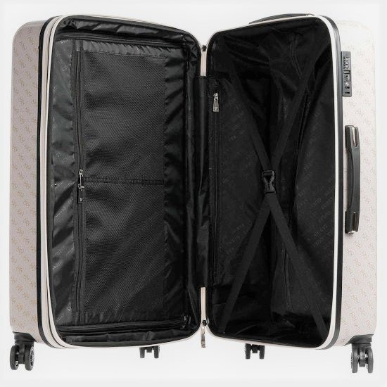 Módní Jesco kufr, Béžová barva, 2023