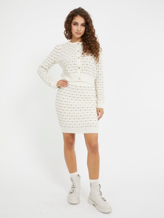 Módní Miya sukně, Krémová barva, 2023