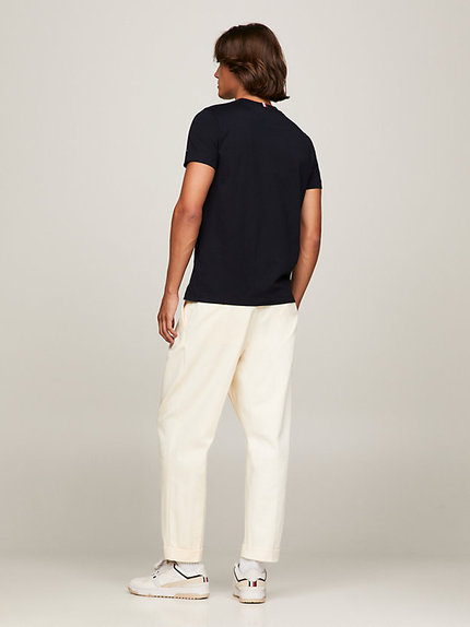 Módní Emblem triko, Modrá barva, 2024