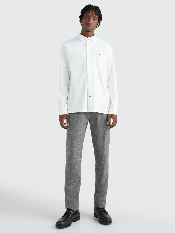 Core 1985 Flex Oxford košile – Tommy Hilfiger, Bílá barva Muži