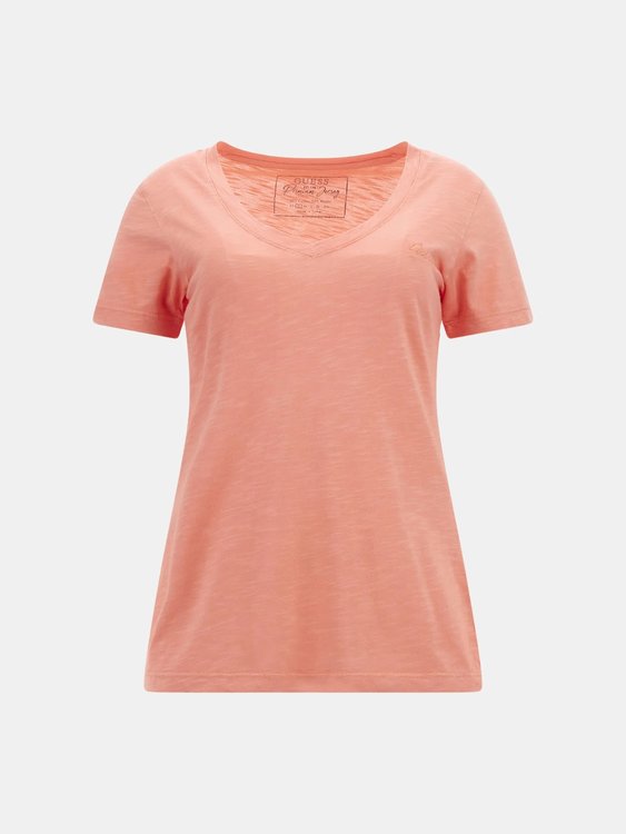 Korálová červená barva, Slubby triko