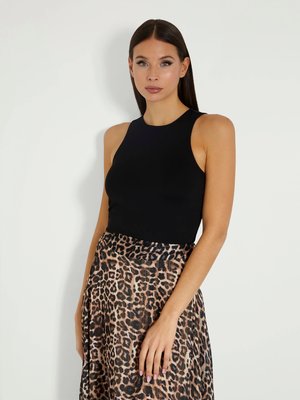 GUESS – Mora Cut Out Back top, Černá barva