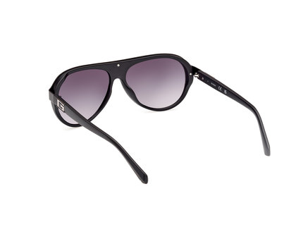 Módní Sluneční brýle, Černá barva, 2024