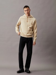 Luxusní Washed Monologo mikina, Hnědá, Khaki barva, S, M, L, XL