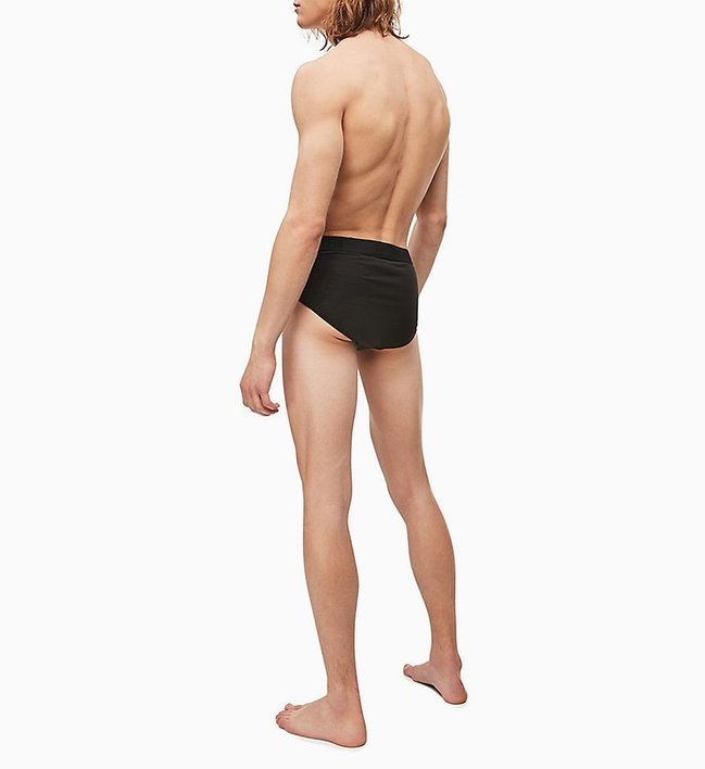 Luxusní Slipy Ck Black, Černá barva, L