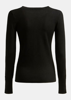 Módní Elinor svetr, Černá barva, 2021