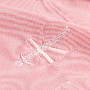 Off placed mikina – Calvin Klein Jeans, Růžová barva Ženy 1