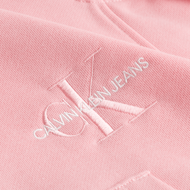 Off placed mikina – Calvin Klein Jeans, Růžová barva Ženy 1