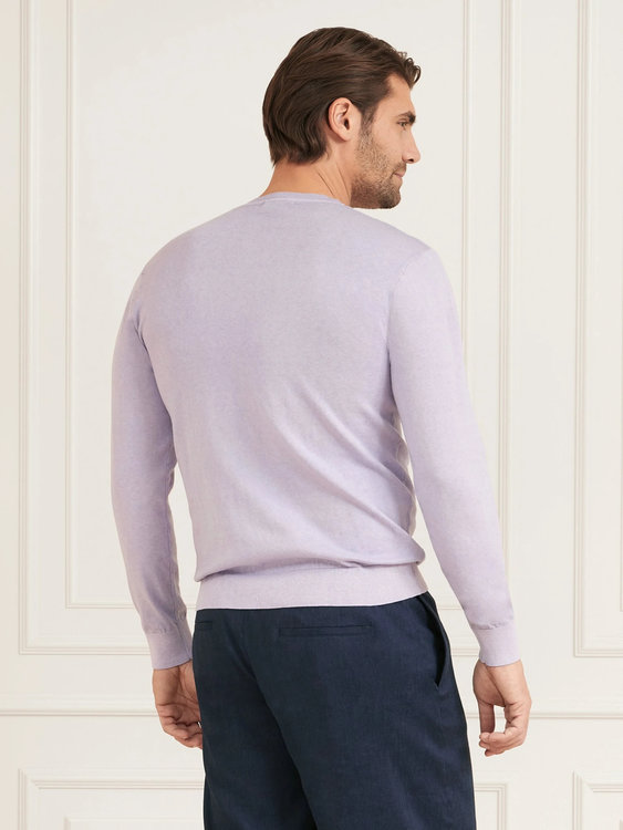 Essential garment svetr Fialová barva Muži