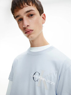 Monogram tričko Modrá barva Muži