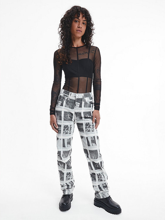 Luxusní High rise jeany, Bílá, Černá barva, 26/30, 27/30, 28/30