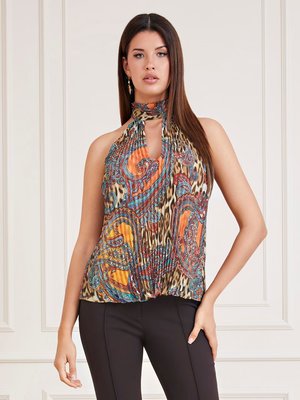 Marciano – Phoenix top, Hnědá, Multi, Oranžová barva