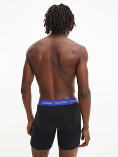 Cotton boxery 3ks Černá barva Muži