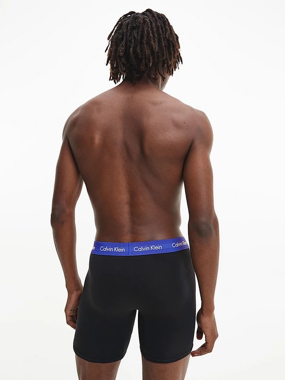 Cotton boxery 3ks Černá barva Muži