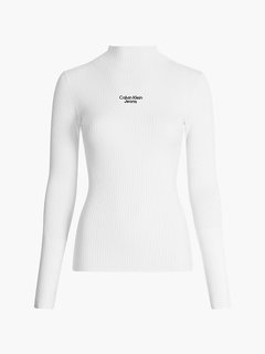 Stacked Logo svetr Bílá barva Ženy