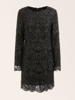 Luxusní Shimmy Lace šaty, Černá barva, 38, 40, 42