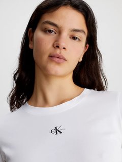 Luxusní Micro Monologo triko, Bílá barva, XS, S, M, L, XL