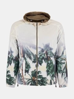 GUESS, Bílá, Khaki, Zelená barva Reversible větrovka