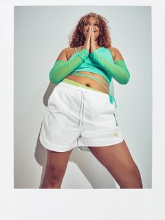 Módní Monologo Nylon šortky, Bílá barva, 2023 1