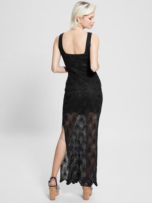 Liza šaty – GUESS, Černá barva Ženy