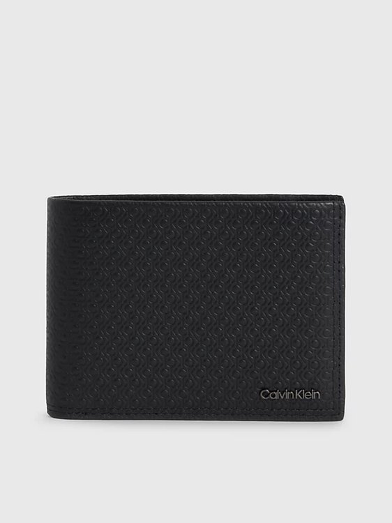 Calvin Klein Jeans – Minimalism Trifold peněženka, Černá barva