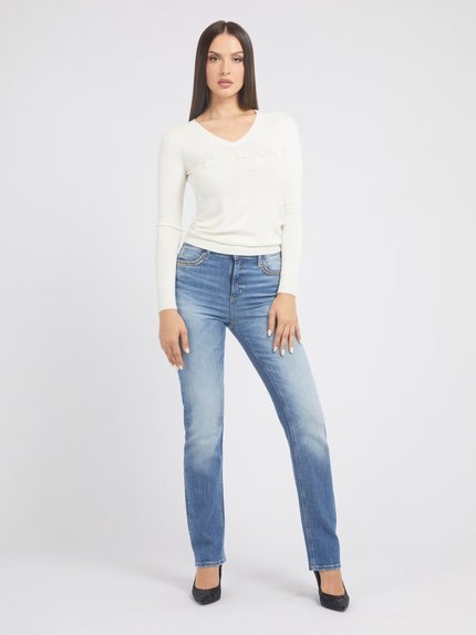 Módní Jade svetr, Bílá barva, 2023